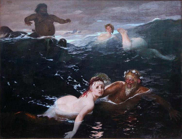 Arnold Bocklin The Waves (mk09)